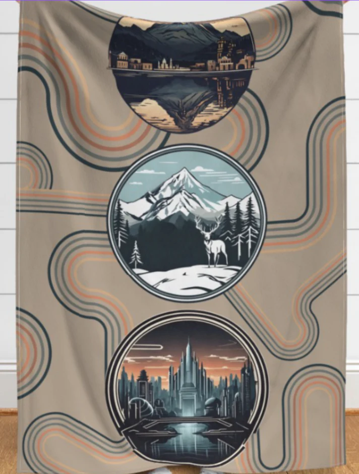 Custom Grownup Blankies - Bookish Collection, Minky Blanket - Image 46