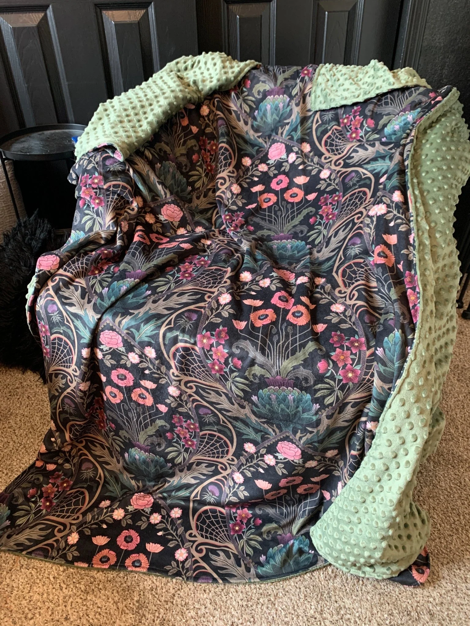 Custom Grownup Blankies - Dark Collection, Minky Blanket - Image 5