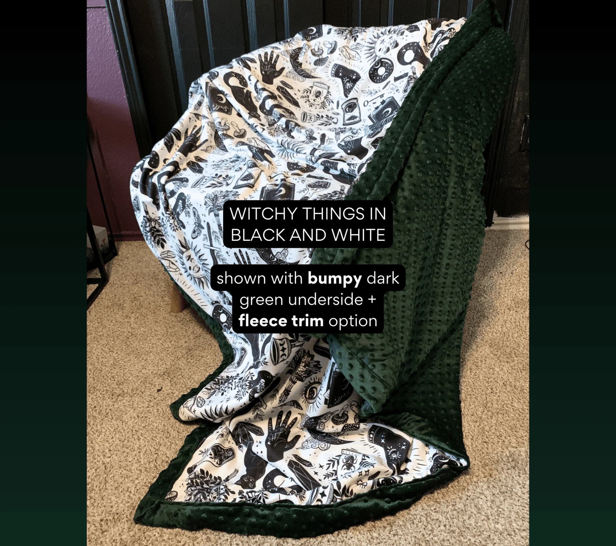 Custom Grownup Blankies - Dark Collection, Minky Blanket - Image 57