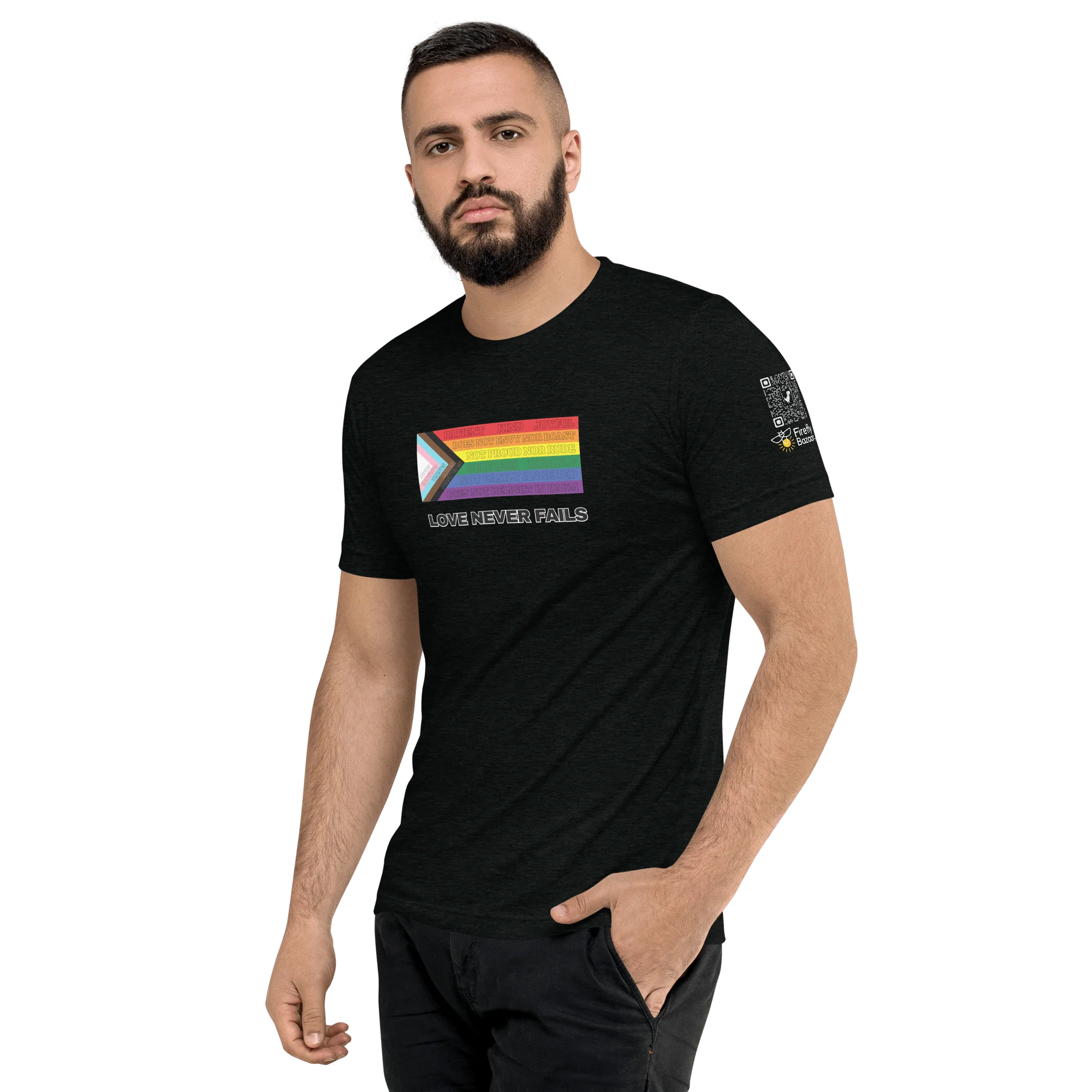Love Never Fails T-shirt - Image 3