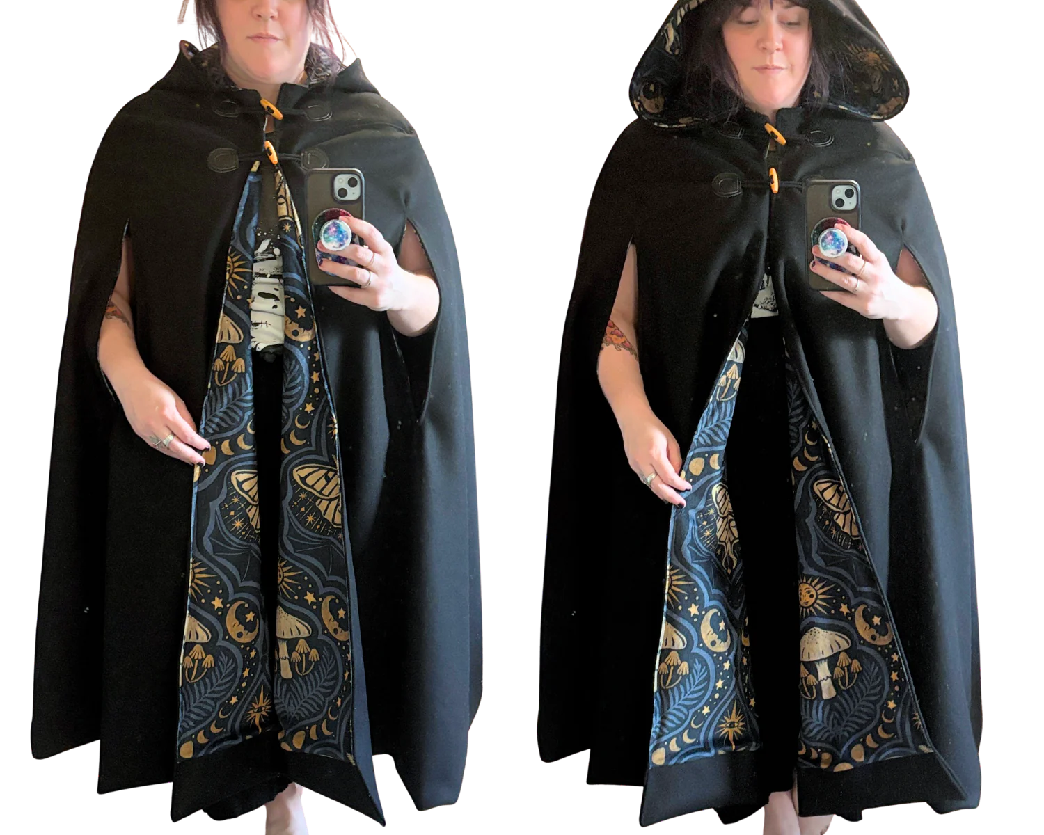 Wool Cloak - Water-Resistant Custom Hooded Cloak - Image 15